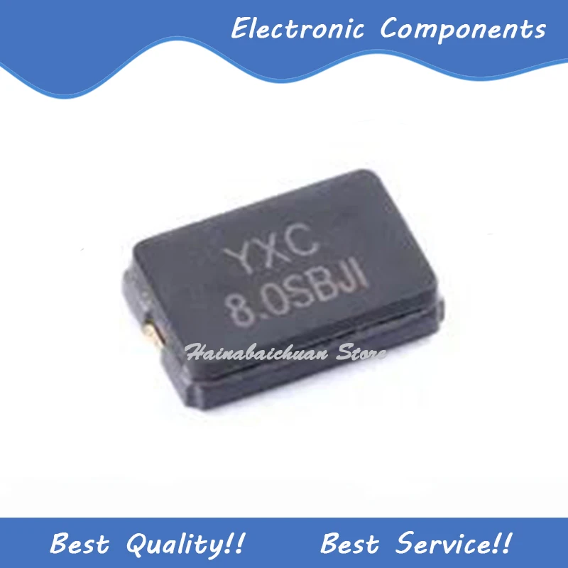 10 Pcs/Lot X50328MSB2GI 8MHz ±10PPM 20pF SMD Passive Crystal Oscillator/YSX530GA New and Original In Stock