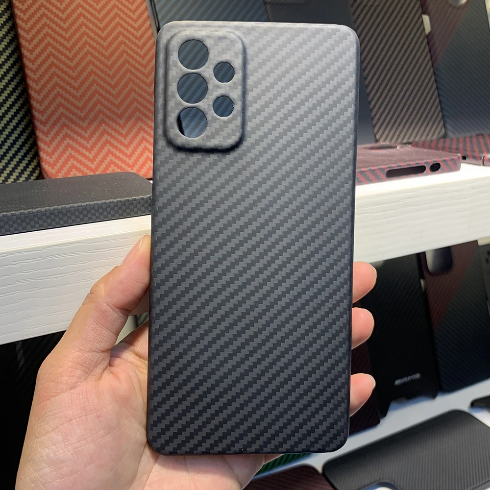 New! Real Aramid Fiber Genuine Carbon For Samsung Galaxy A52 5G Ultra-Thin Light Weight For Galaxy A72 Shell CASE Cover