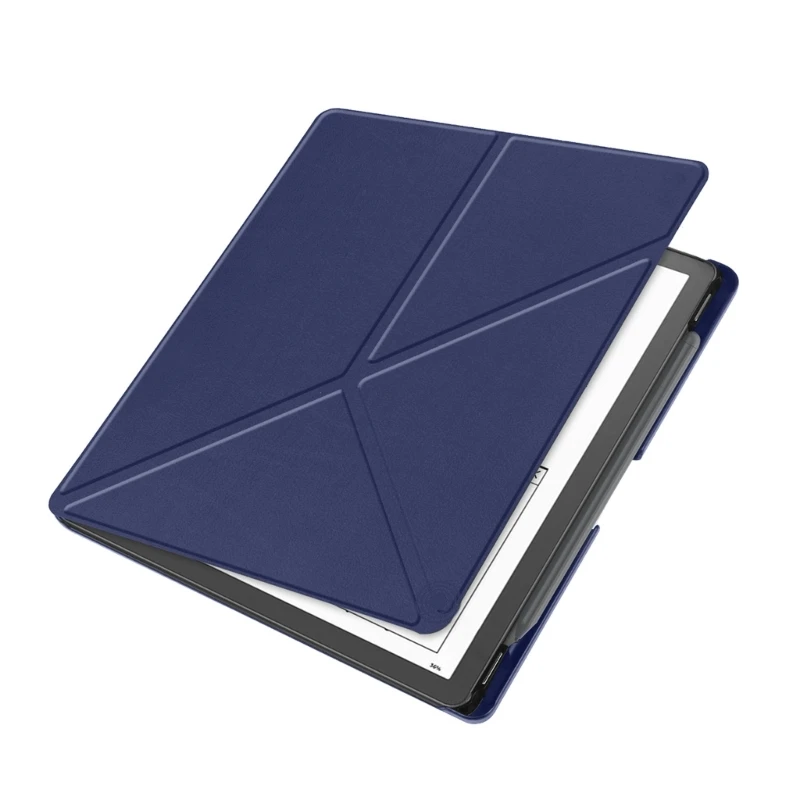 حافظة واقية متعددة الطي K1AA لهاتف 2024 مقاس 10.2 بوصة تغطية كاملة مع جلد البولي يوريثان وبطانة ناعمة