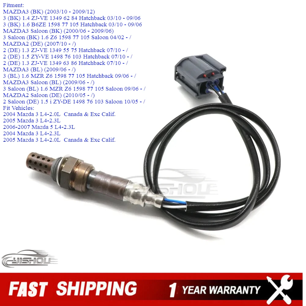 

Соотношение воздуха и топлива O2, кислородный лямбда-зонд ZJ39-18-861A для Mazda 3 1,6 л 2,0 л 2,3 л 2004-2009, новый 12227076 DOX-0332 ZJ39-18-861