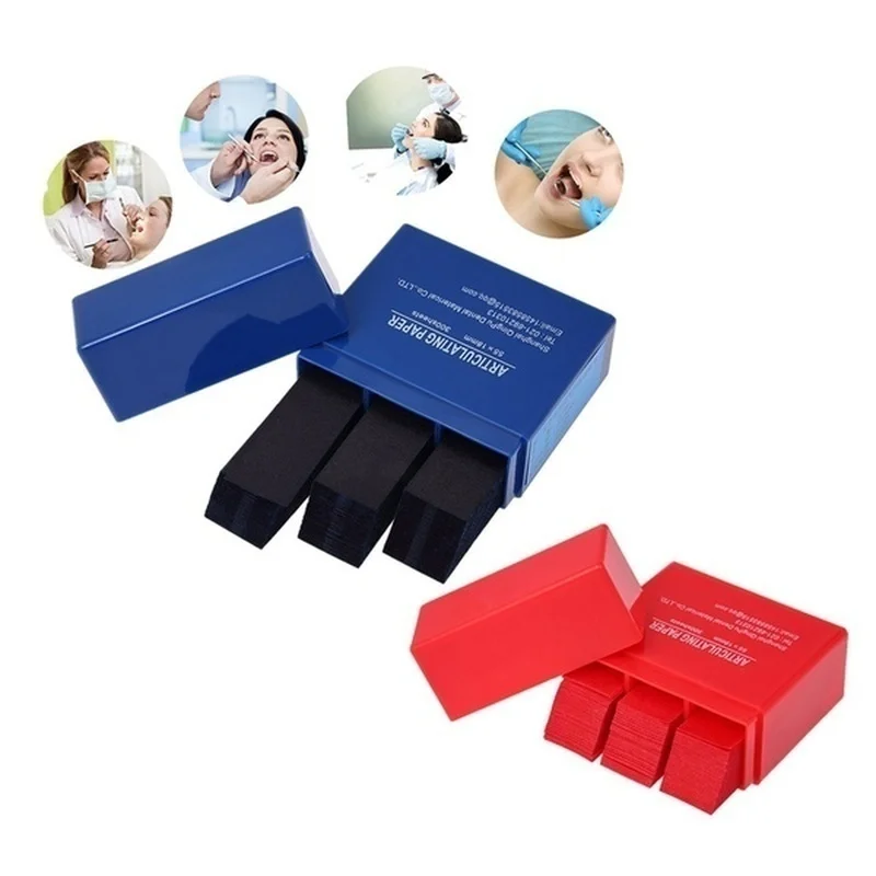 300 Sheets Dental Occlusion Paper Oral Hygiene Dental Articulating Paper Strips
