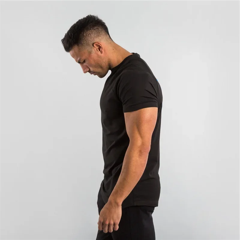 MRMT 2026 Brand New Men's T Shirt Solid Color Smooth Plate Tops Fitness Men T Shirt Short Sleeve Man T-Shirt For Male Tshirt