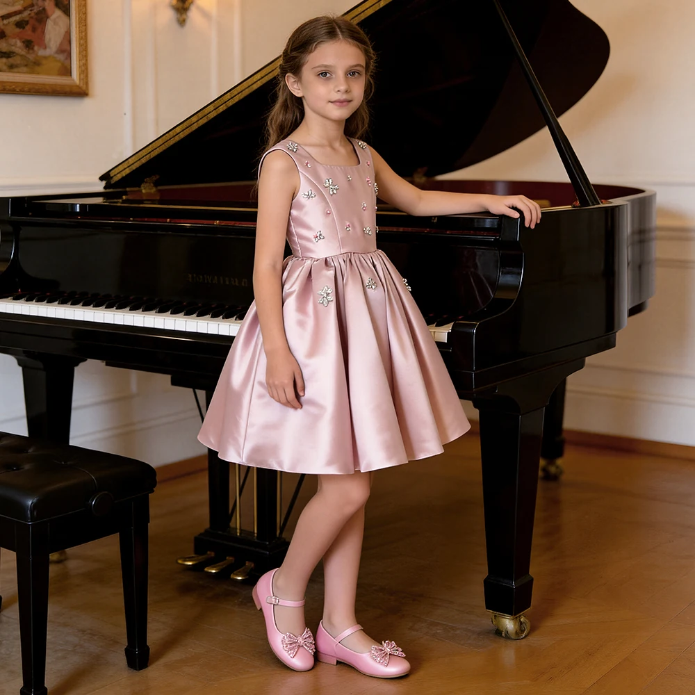 

Розовая детская одежда, платье для выпускного вечера для девочек, платье принцессы, элегантные платья для вечеринок, подарок на день рождения для девочек, роскошный костюм для выступлений