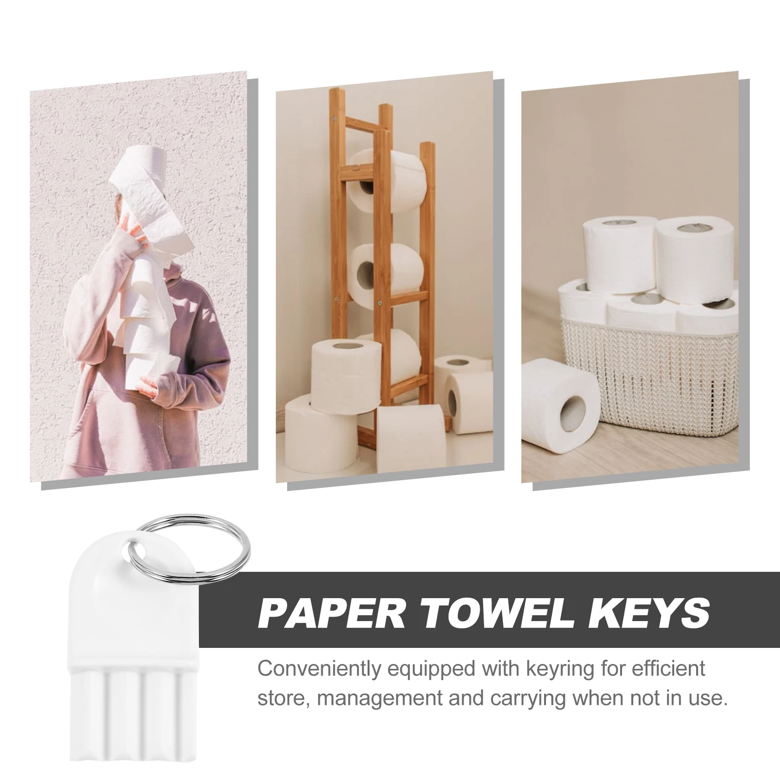 

5 Pcs Dispenser Key Keys Paper Towel Replacement Toilet Universal Towels Plastic Tissue