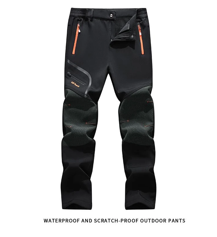 TRVLWEGO Schnee Hosen Wandern Camping Für Männer Warme Winter Hohe Qualität Wandern Männliche Wasserdichte Skifahren Trekking Hosen – Detail 5