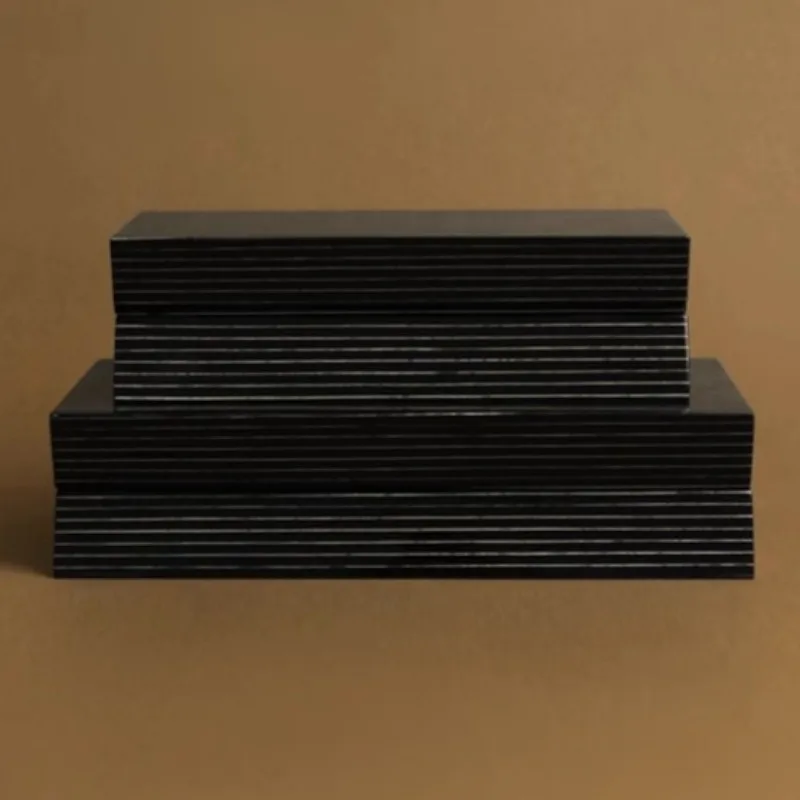 صندوق مجوهرات ريترو أسود ورنيش خاتم أقراط المنظمون صناديق المجوهرات الفاخرة عرض يعرض سوار قلادة حاوية علب #2