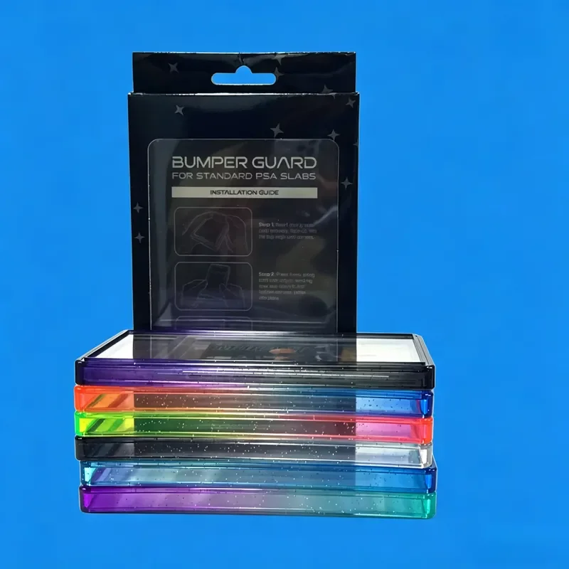 2026 hot for Standard P-S-A Flat Case 6 Graded Card Cases Multi-Color Stackable Suitable for TPU and PC Design