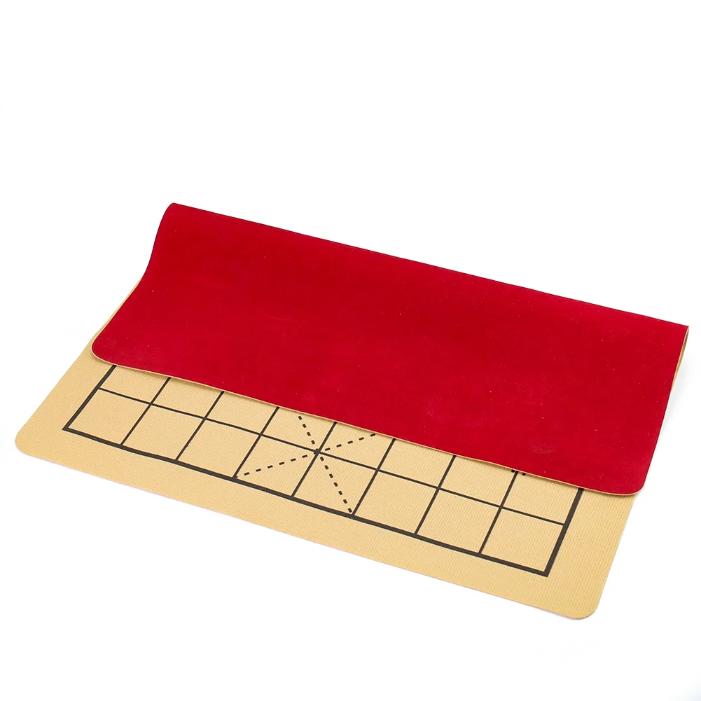 Chinese Chess Board Leather Soft Cloth International Standard 19 Rows Foldable Portable Back Non-Slip Waterproof