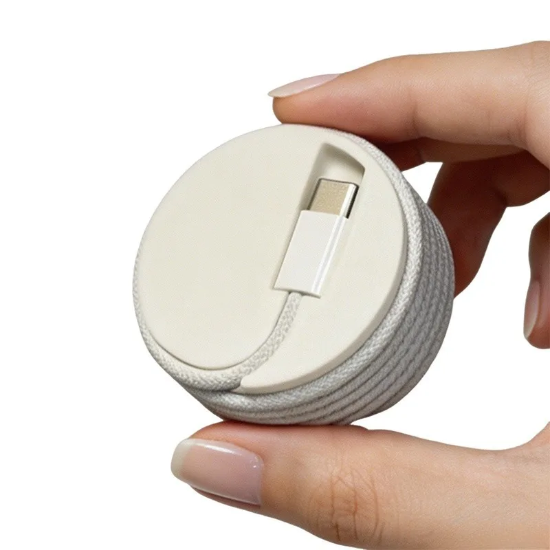 1pc Portable Mobile Phone Charging Cable Storage Organizer Anti-Winding Desktop Travel Universal ided Cable Winder Etc