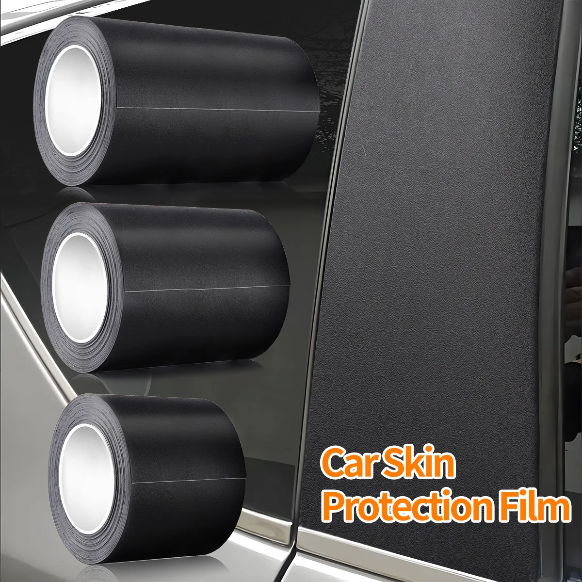 ROYAL RHINO Car Protective Film Matte Black Anti-scratch Waterproof Car Protector Rhino Skin Sticker for Car threshold strip - Image 3