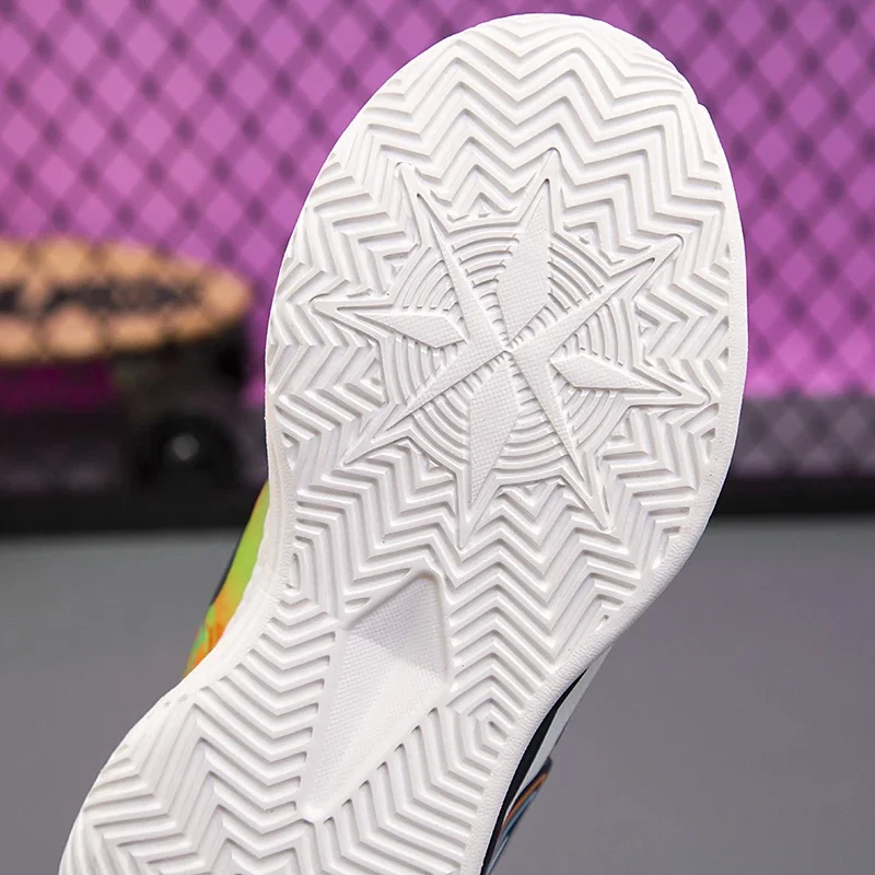 أحذية كرة السلة للأطفال للأولاد أحذية رياضية شبكية قابلة للتنفس للفتيات أحذية مسطحة مضادة للانزلاق لتدريب الأطفال أحذية رياضية في الهواء الطلق