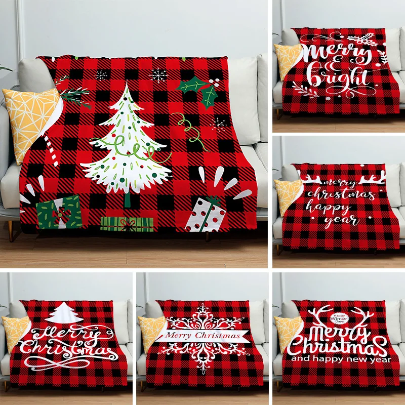 

Marry Chrismas Flannel Blanket For Customized Baby Adult Name Blanket Birthday Gift Girls Boys Letter Monochrome For Home