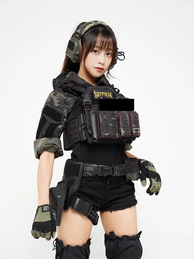 Chaleco táctico QPC talla pequeña para airsoft y paintball - imagen 5