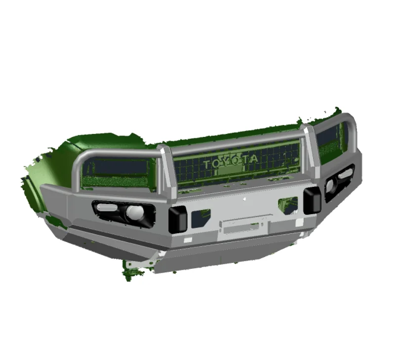 MANx4 المصد الأمامي الصلب ونش المصد الثور بار لـ Prado LC250 FJ250 #1