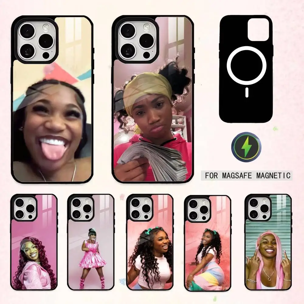 

Sexy A-ATL B-Baddie B-BunnaB Phone Case For iPhone17,16,15,14,13,12,11 Plus,Pro Max Magnetic For Magsafe Wireless Charging