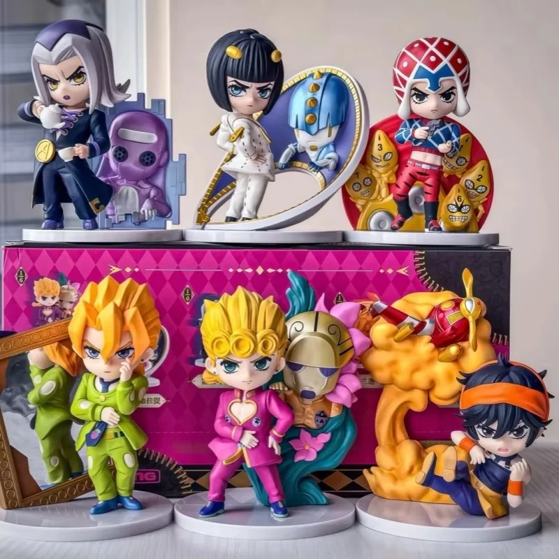 

Pop Mart Blind Box Series Of Jojo'S Bizarre Adventure Golden Wind Mysterious Box Hand-Cute Anime Doll Model Decor Toy Gift