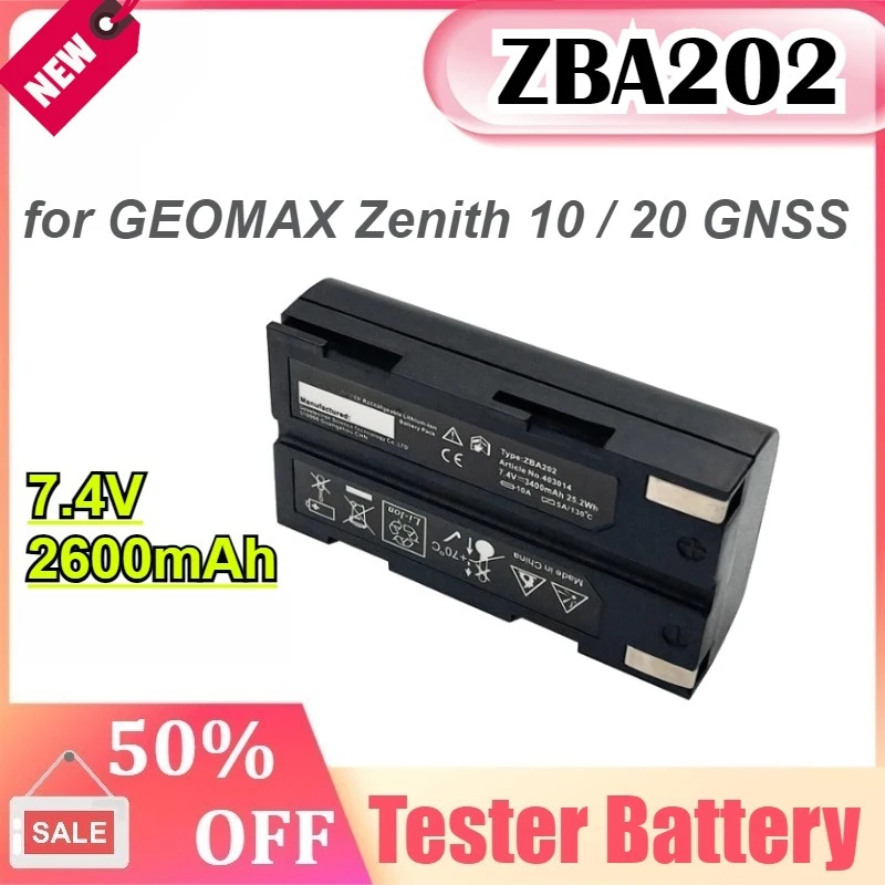 

ZBA202 ZBA203 7.4V 3400mAh for GEOMAX Zenith 10 / 20 GNSS Surveying Instruments Battery Engineer Surveying and Mapping