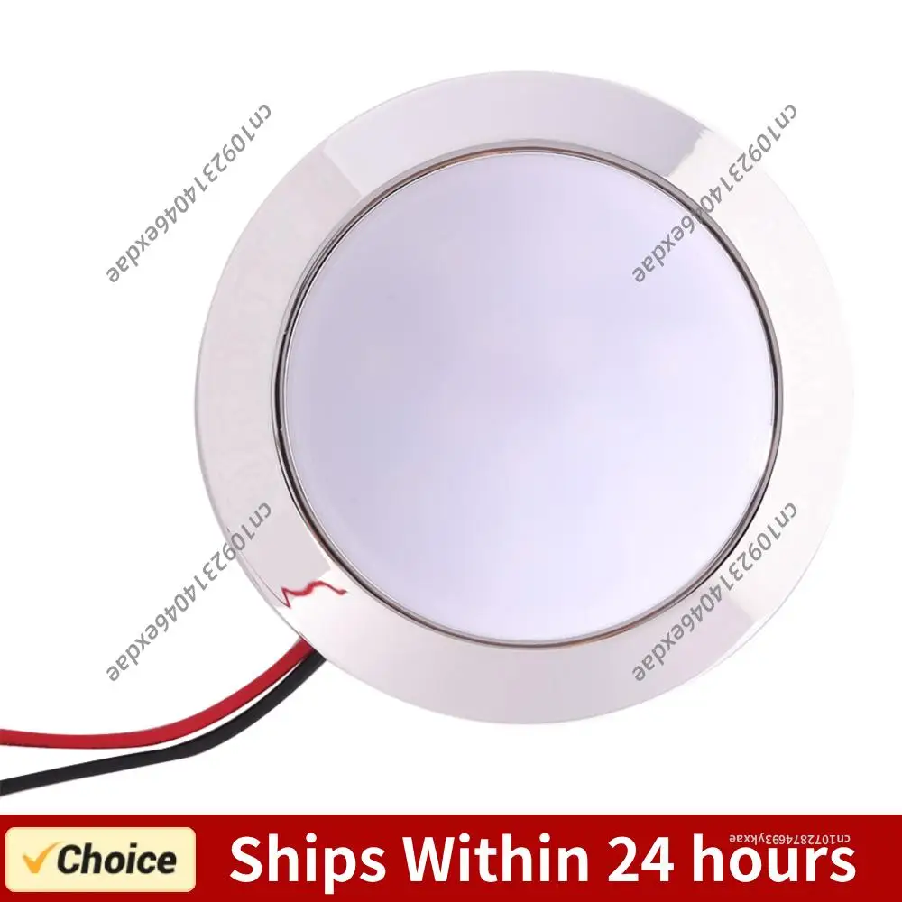 

12V Recessed LED Ceiling Lights 1.8W 24 SMT LED Panel RV Ceiling Lamp Round Shape 200LM IP65 Waterproof for Boat Camping Trailer