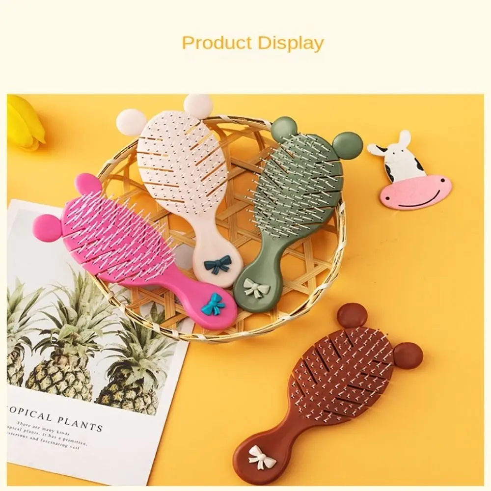 

Профессиональная расческа с воздушной подушкой, 4 шт., удобные массажные щетки для кожи головы, Антистатическая ребристая Расческа с защитой от спутывания