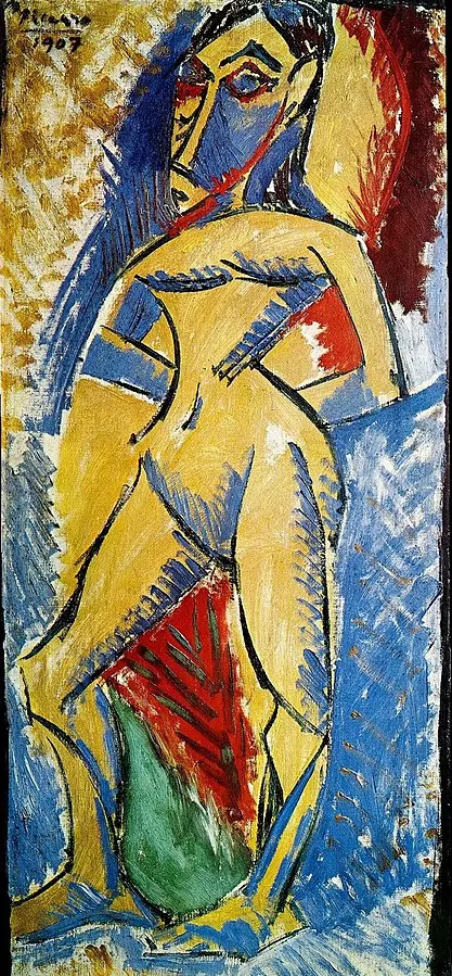 100% handmade high quality Oil Painting Reproduction on Linen Canvas,Femme Nue By Pablo Picasso, Free Shipping