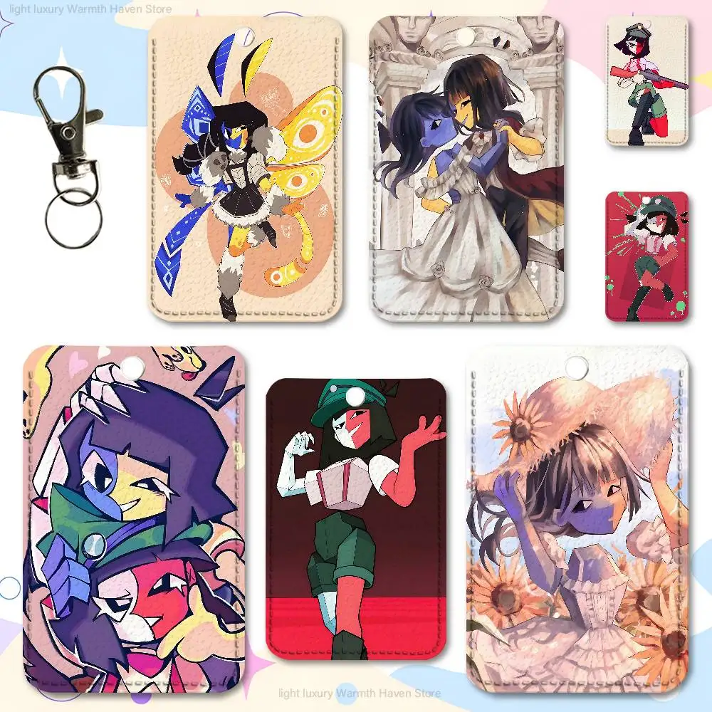 

J-Joel G E-Ena Premium PU Leather Card for Daily Use Holder Card Case with Metal Carabiner Customizable Design