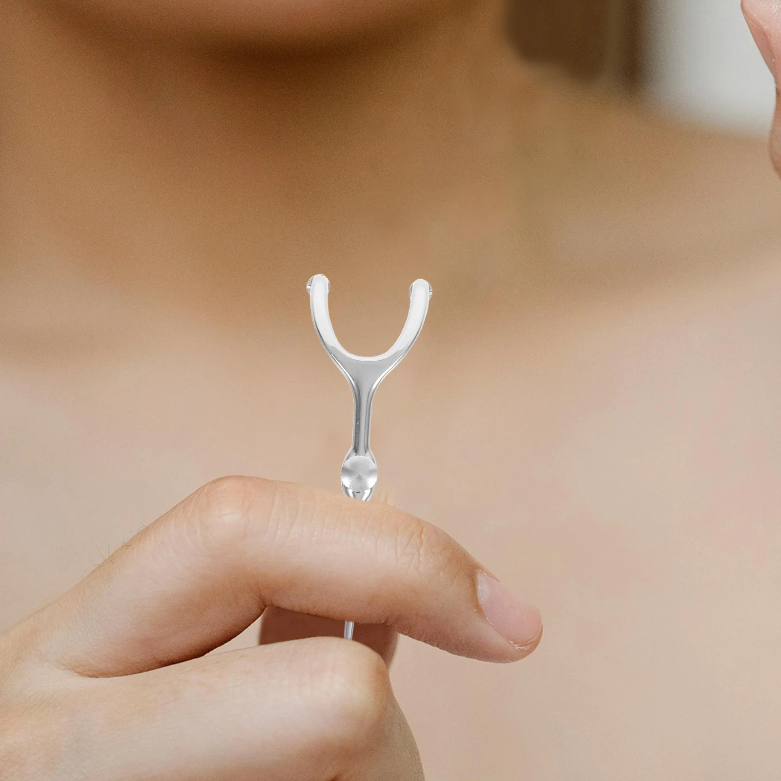 خيط تنظيف الأسنان المحمول من الفولاذ المقاوم للصدأ مسواك قابل لإعادة الاستخدام للسفر والعناية بالفم منظف أسنان معدني مدمج جهاز تنظيف الأسنان الصغير #5