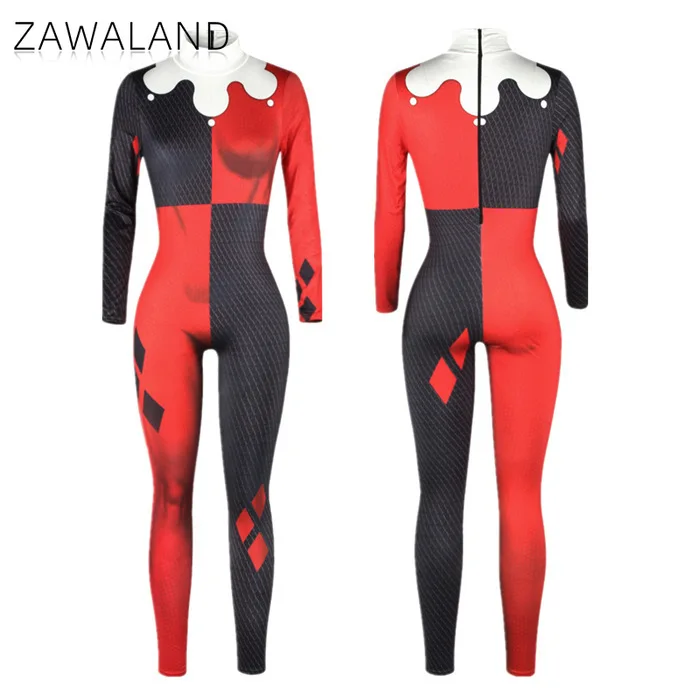 

Clown Cosplay Costume Black Red 3D Printed Long Sleeve Jumpsuit Mother Daughter Matching Set Carnival Stage Performance Jumpsuit