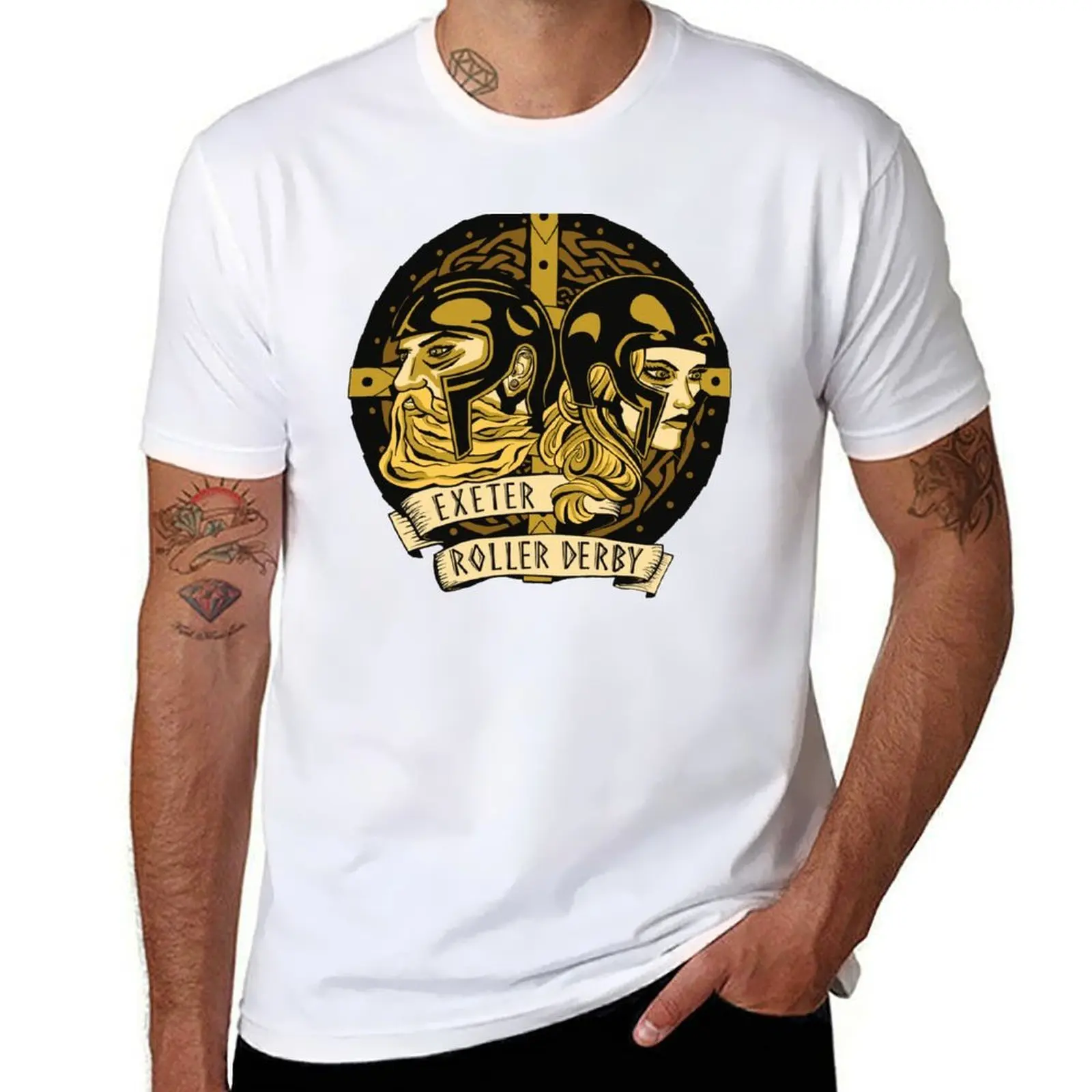 

Exeter Roller Derby Logo T-Shirt man t shirts cotton mens graphic t shirts T-Shirt