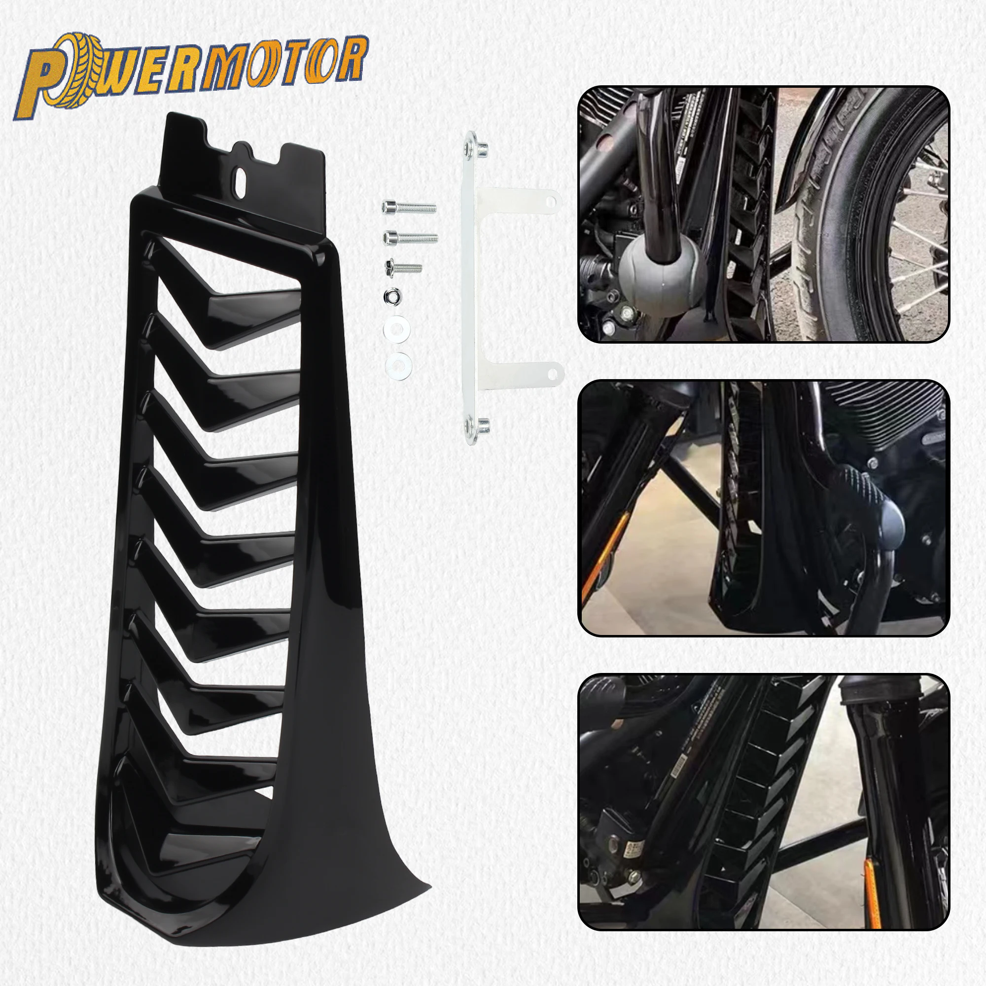 Motorrad Front Lower Kühler Verkleidung Spoiler Rahmen Abdeckung Für Harley Softail Street Fat Bob Breakout FXBR 2018-2023 Nachrüstung