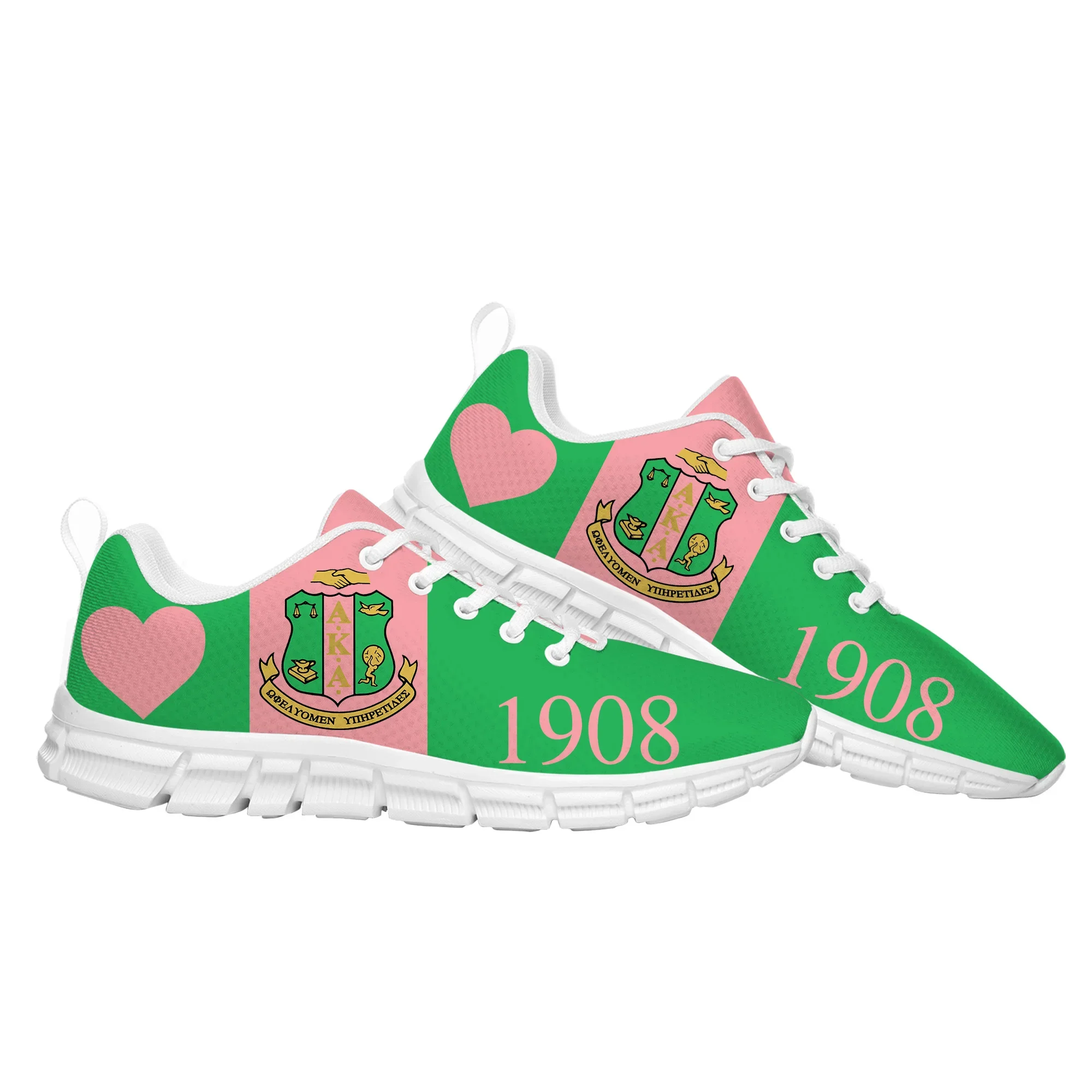 A-Alpha Sorority A-AKA 1908 Zapatos Deportivos Kappa Alpha para Hombre y Mujer, Zapatillas Deportivas para Padres, Zapato Personalizado
