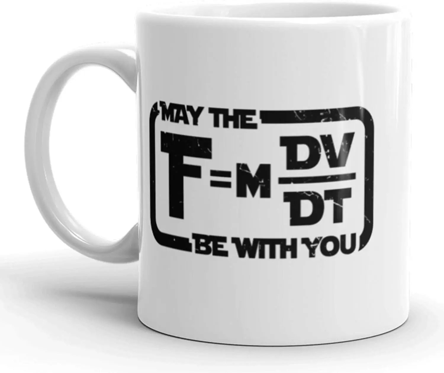 Crazy Dog T-Shirts May The Force Be With You Equation Coffee Mug Funny Nerdy Mathy Ceramic Cup-11oz