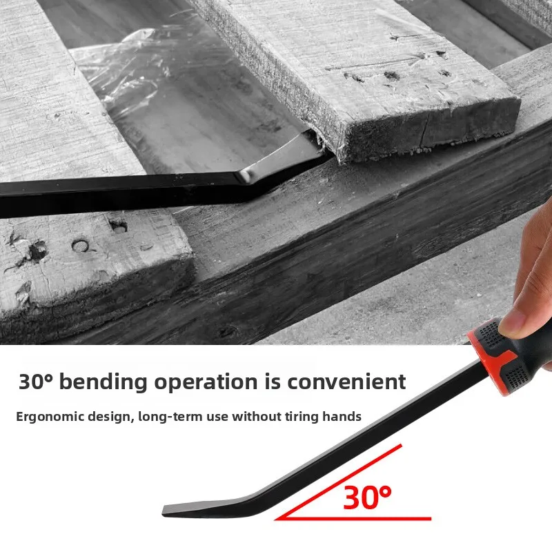 Hi-Spec Multifunction Pry Bar Flat Head Crowbar Nail Puller Tire Lever Tool Set for Car Repair Woodworking Demolition DIY Use