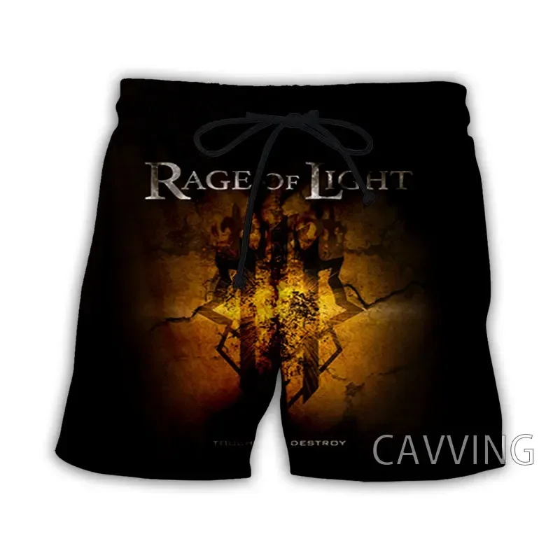 CAVVING pantalones cortos con estampado 3D de Rage of Light Rock para mujer y hombre, ropa de calle informal, secado rápido