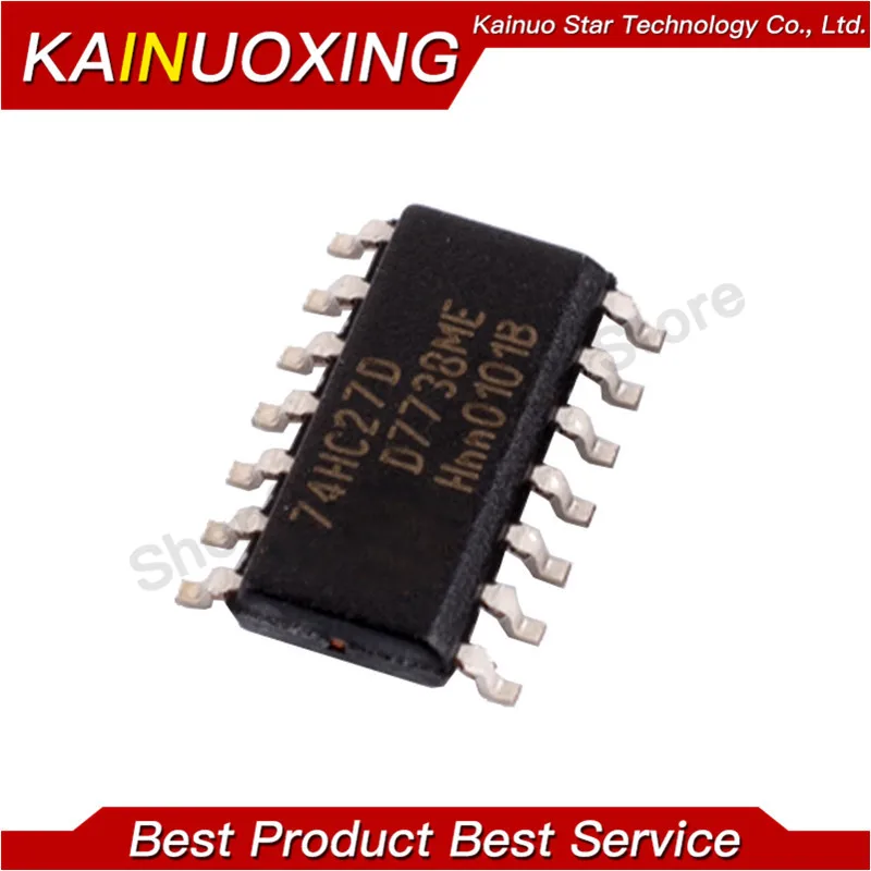 10PCS SN74HC27DR 74HC27D 74HC27 SOP14 SN74HC27 SOP Três canais com três entradas ou sem portões