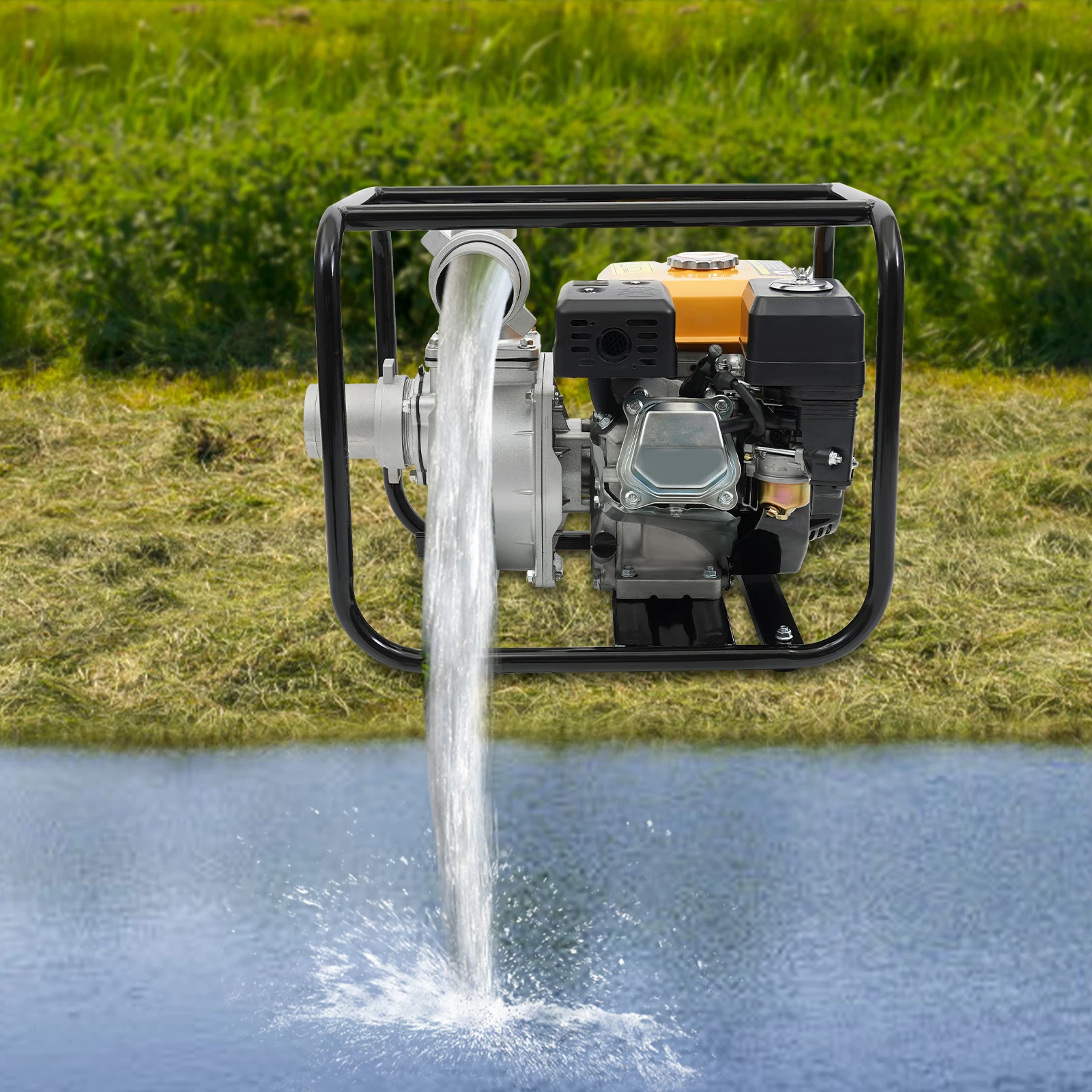 Powerful Agricultural Water Pump with 7.5 HP Engine, 3600 RPM, Excellent Filtration System, Low Fuel Consumption, Quick Heat