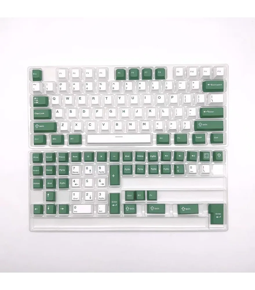 

Cheese green keycaps original height PBT material 126 keys small full set suitable for mechanical keyboard