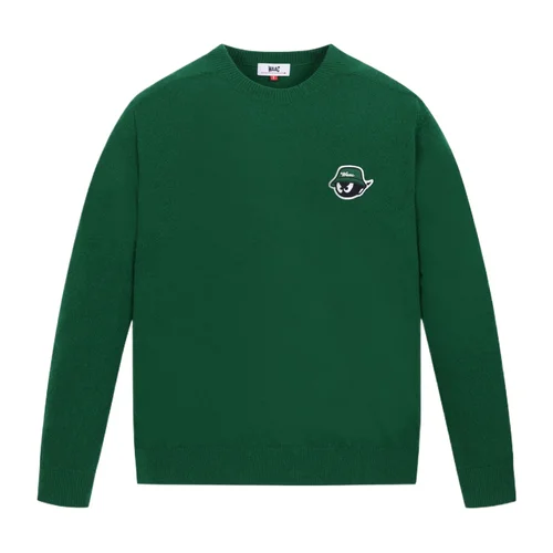 남성용 라운드넥 긴팔 니트 스웨터, 가을 및 겨울 풀오버, 야외 레저 골프 의류, 신상 패션 