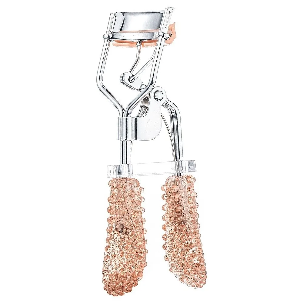 Portable Rhinestone Eyelash Aid Convenient Easy To Use Color Curled Eyelash Curler Carbon Steel Durable