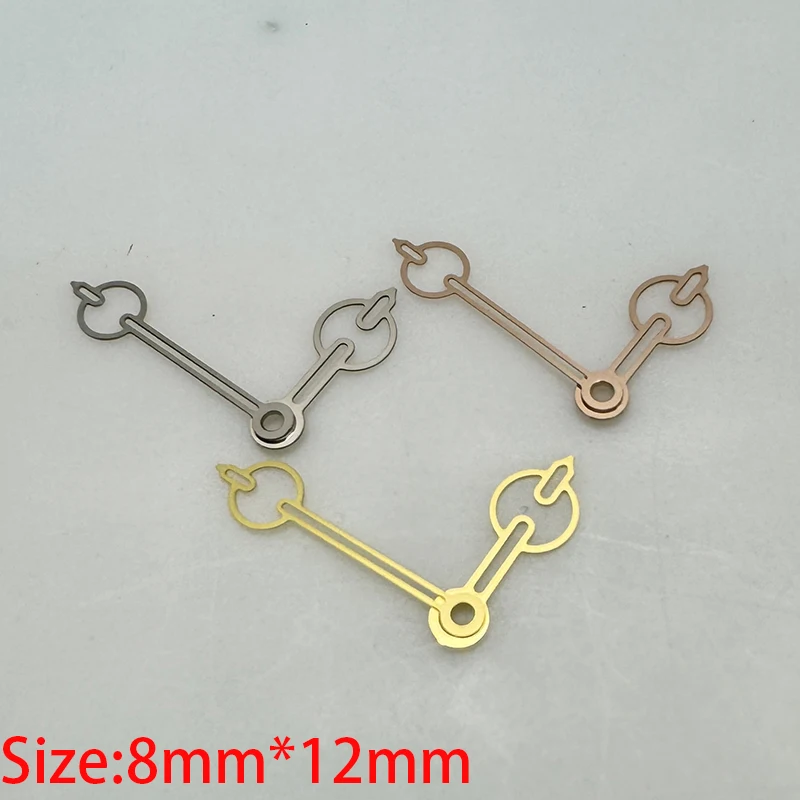 عالية الجودة تعديل تصميم جوفاء الفضة/الذهب/روزالذهب ساعة الأيدي 8 مللي متر * 12 مللي متر ساعة اكسسوارات لحركة NH35/NH36/4R/7S