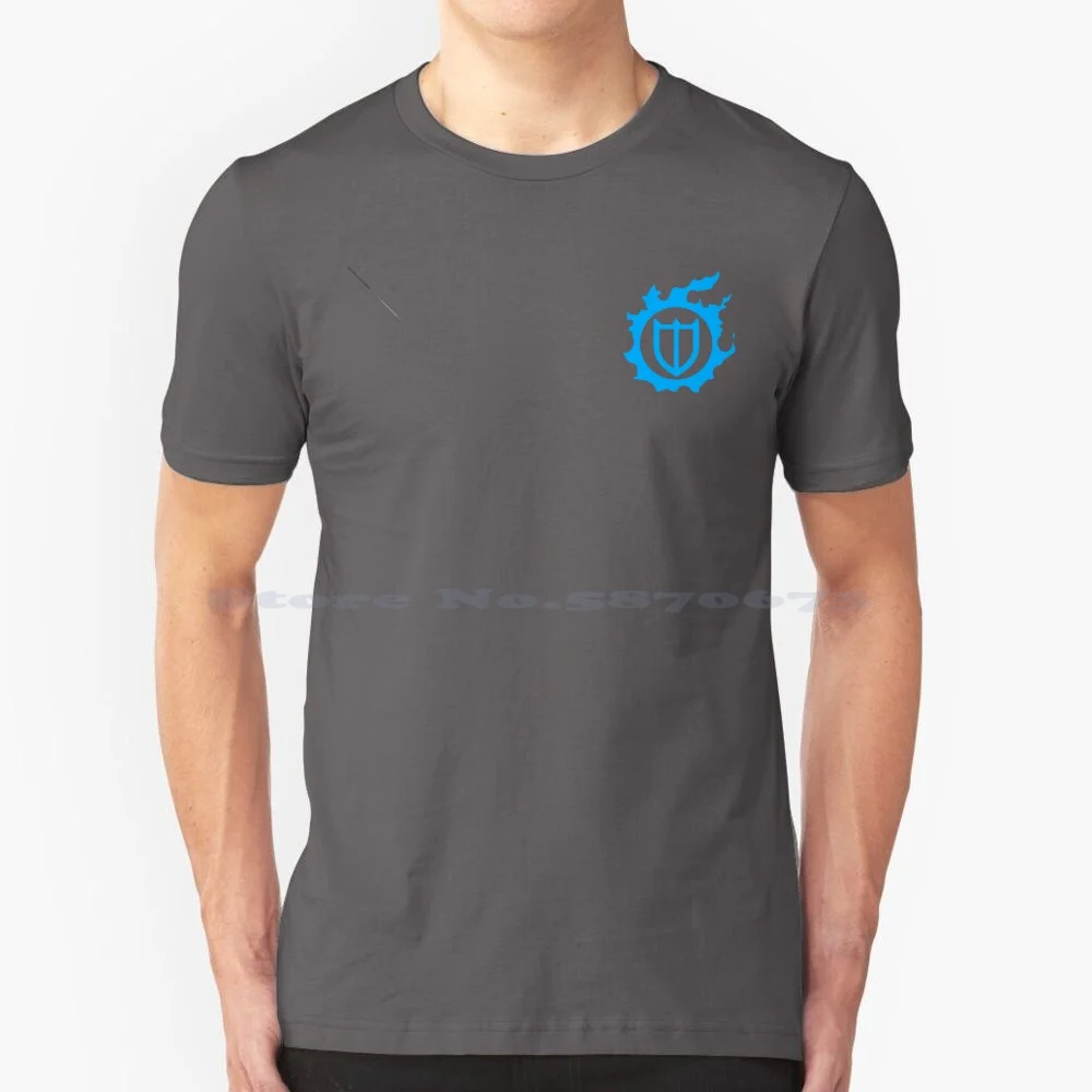 Paladin Pld Meteor Job Icon-Final Fantasy Xiv-Left Aligned T Shirt 100% Cotton Tee Ffxiv Final Fantasy Xiv 14 Ff14 Paladin Pld