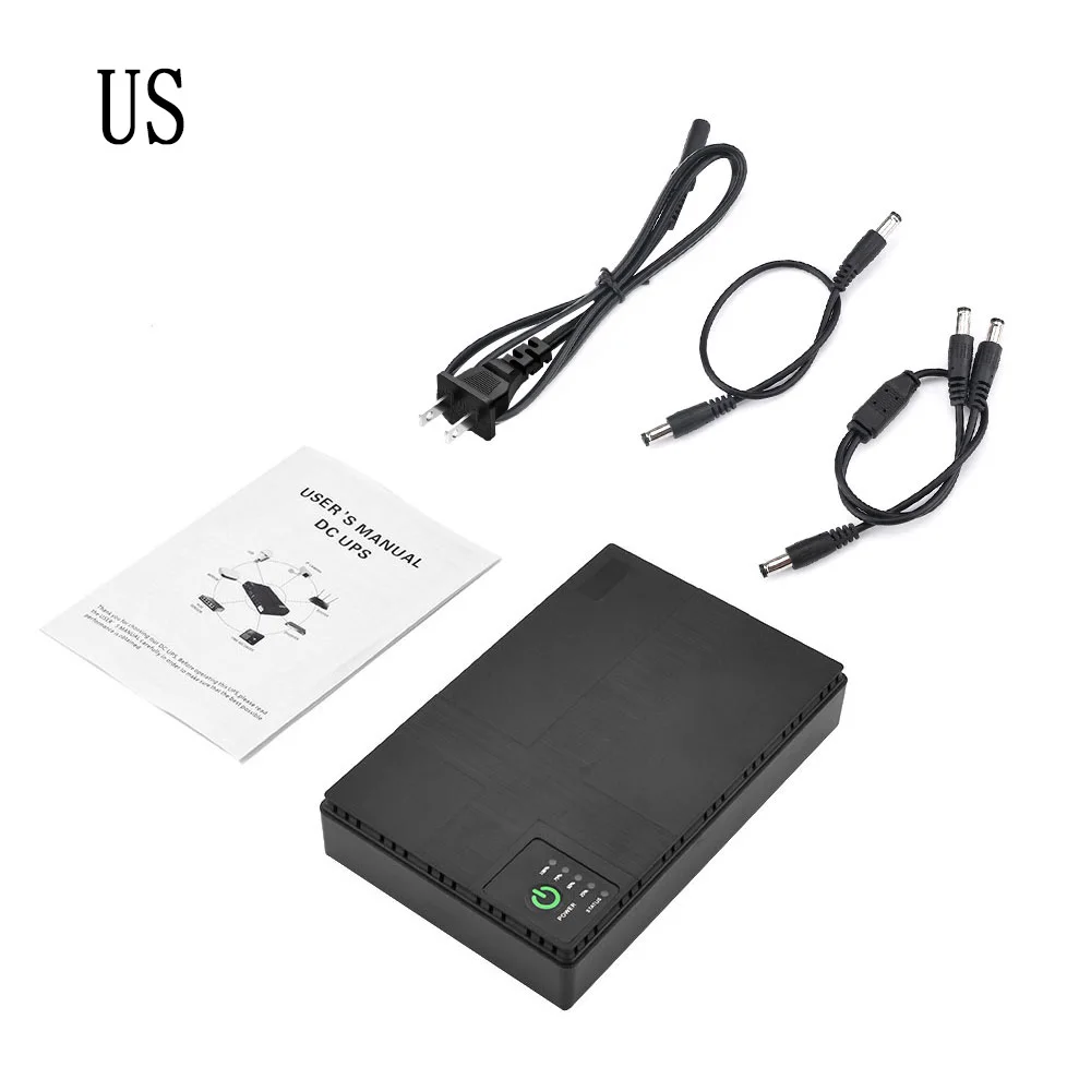 Mini uninterruptible DC backup power supply 1018P capacity 10400mAh UPS router optical modem built-in adapter POE 5V 9V 12V