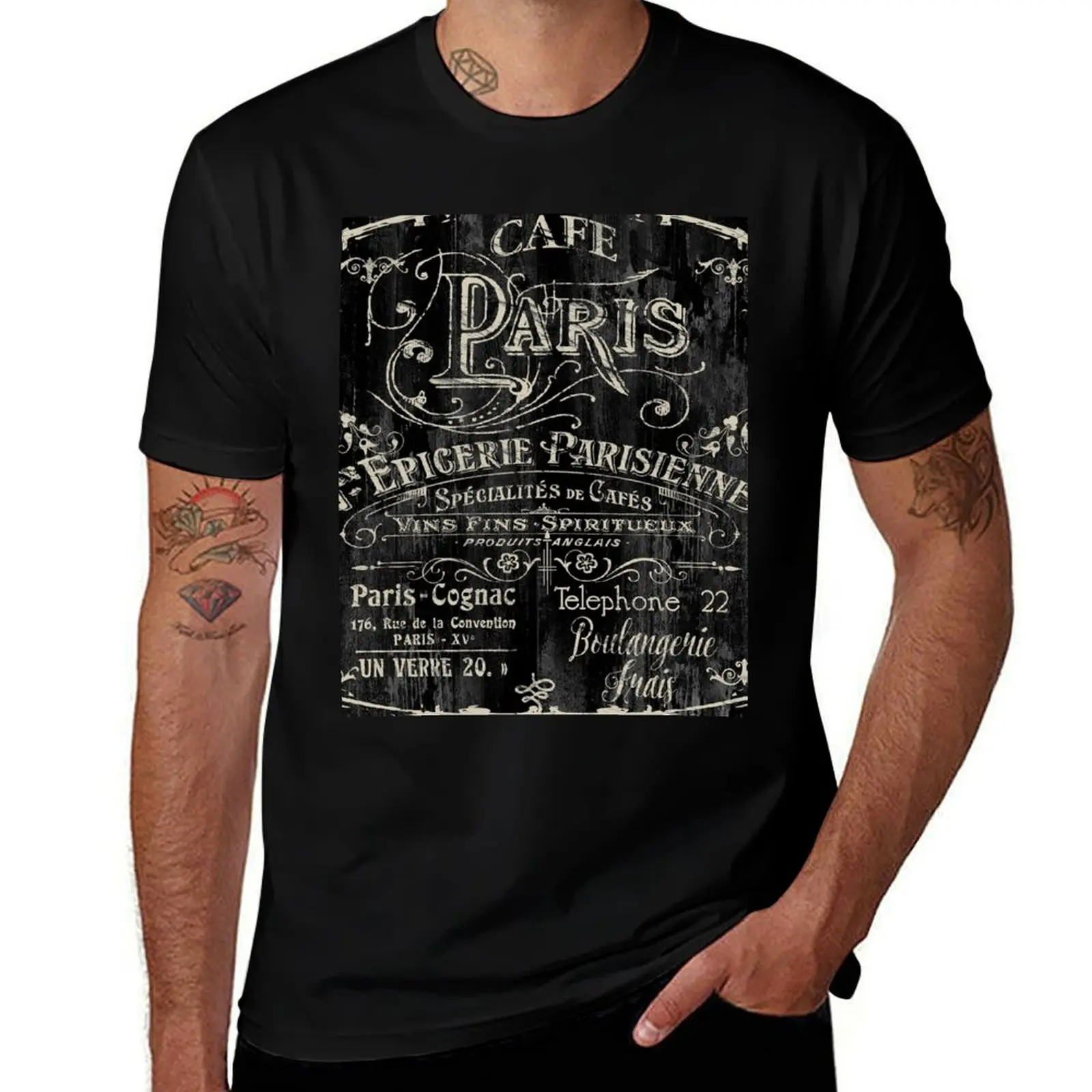 Paris Bistro T-Shirt basketball graphic tees vintage graphic tee sublime men t shirts