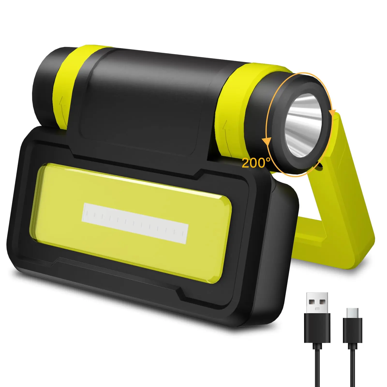

YEMA0 B70 1000LM Foldable COB＋XPG Magnetic Work Light Portable Rechargeable Spotlight Flashlight Camping Lantern 200° Rotation
