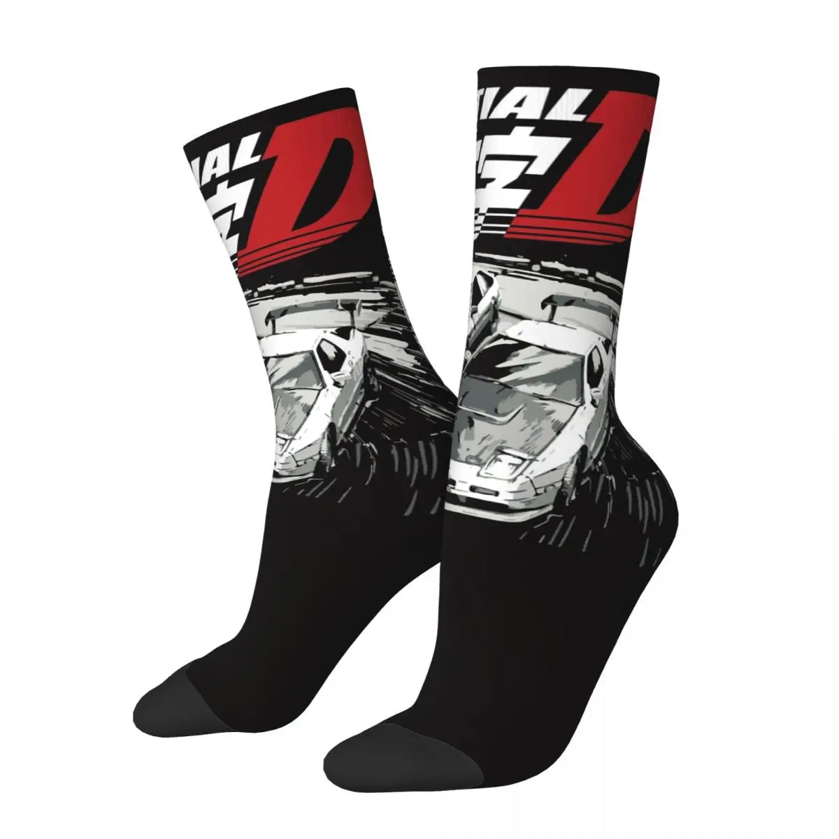 AE86 Initial D Drift Men Women Socks Outdoor Novelty Spring Summer Autumn Winter Stockings Gift