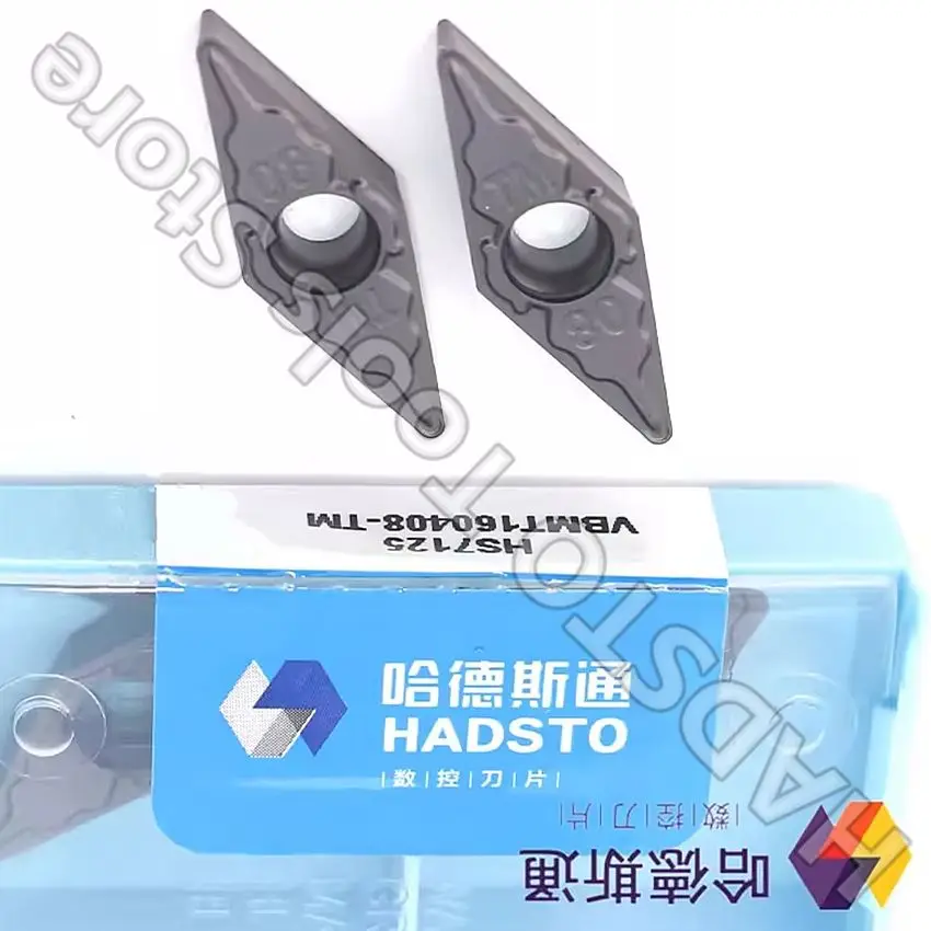 VBMT160408-TM HS7125 VBMT160408-TM HADSTO CNC tools carbide blade inserts Turning inserts For Steel, Stainless steel, Cast iron