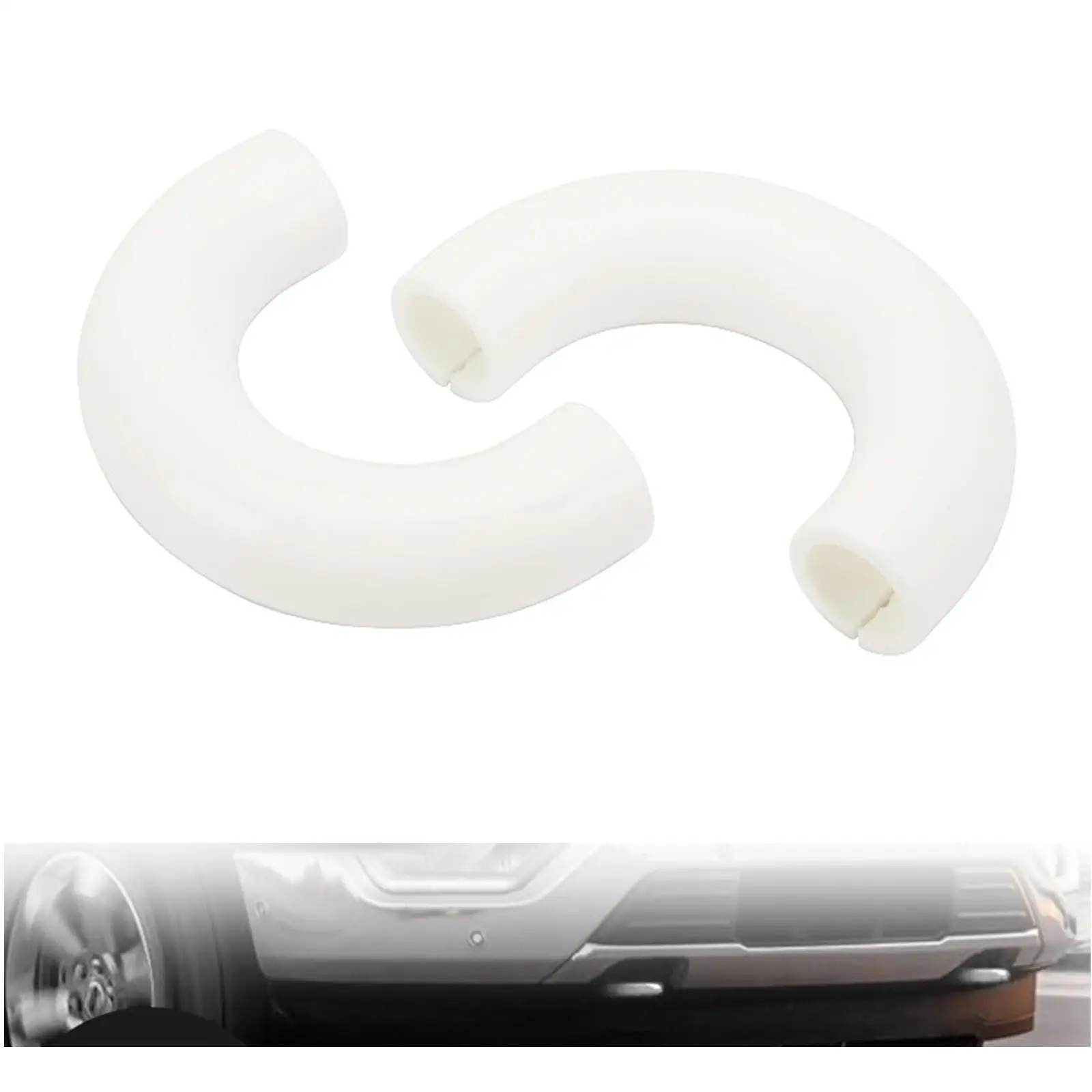 

2-х шт. чехлы для фаркопа, простая установка, профессиональные, силиконовые запасные части, белые для Ford F150 2004-2024,