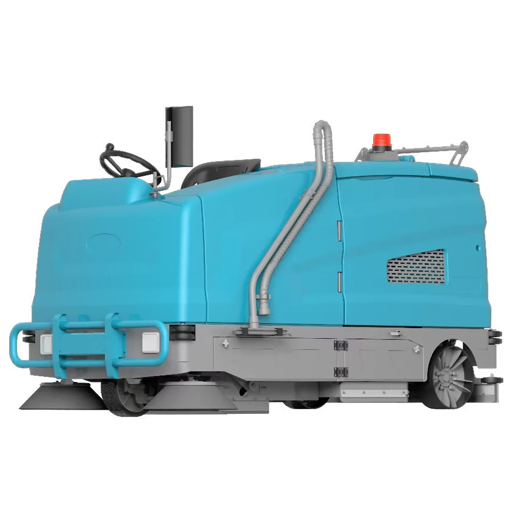 Factory Ride-On Floor Cleaning Machine For Various Terrains Wear Resistant Cement Flooring Scrubber Machine