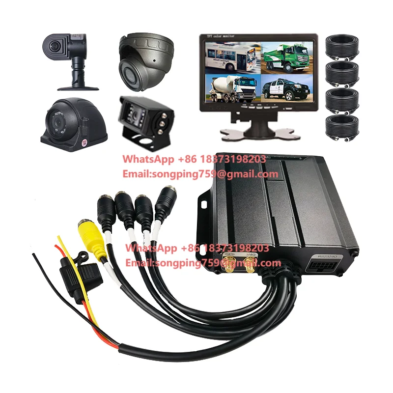 CITOPS 4 Channels 4g hd Gps Tracking Vehicle Dvr 1080P 720P Vehicle Monitoring H265h264 Cmsv6 Mdvr Camera System Dvr Mobile Mdvr