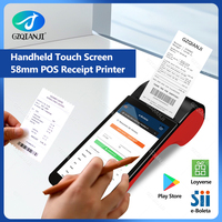 5.5 inch Android PDA Handheld Wireless Wifi Bluetooth 4G POS device Terminal with 58mm Thermal Printer for SII Loyverse 2G32G