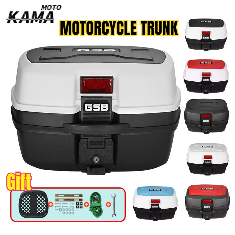 

For GSB Motorcycle Trunk Universal Boot Large Thickened Electric Battery Car Storage Box Scooter Car Toolbox Waterproof